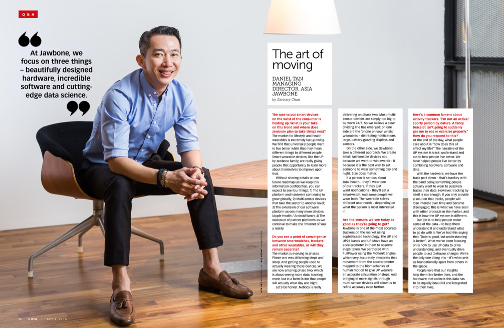 The Art of Moving – Daniel Tan, Jawbone Asia